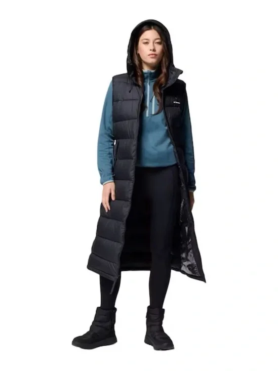 Columbia Black Pike Lake Long Vest - Picture 4 of 5